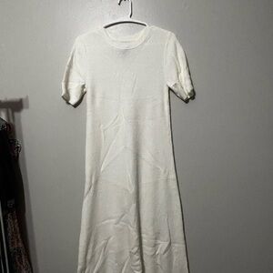 GAP Cream Long Sleeve Dress
